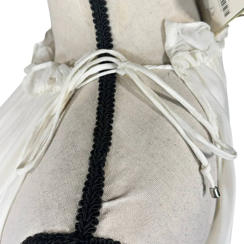 Anthropologie Let Me Be 1X-Large Halter Mini Dress Tiered Tie Shoulder Ruffled - Picture 11 of 16